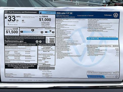 New 2026 Volkswagen Jetta SE image 19