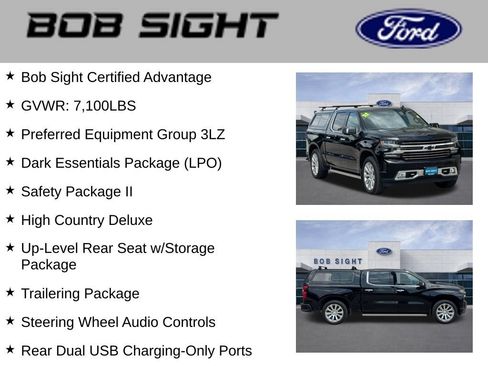 Used 2022 Chevrolet Silverado 1500 High Country w/ LPO, Dark Essentials Package AWD/4WD image 3