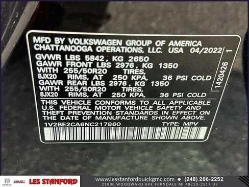 Used 2022 Volkswagen Atlas Cross Sport SEL AWD/4WD image 20