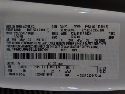 Used 2020 Ford Escape SE image 33
