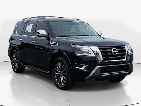 Used 2024 Nissan Armada Platinum w/ Captain's Chairs Package AWD/4WD image 2