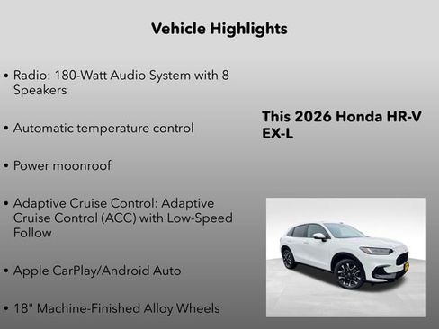 New 2026 Honda HR-V EX-L image 5