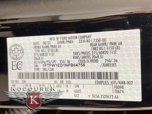 Used 2022 Ford F150 XLT w/ Equipment Group 302A High image 26