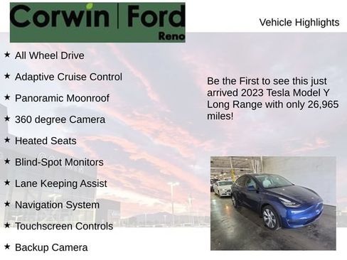 Used 2023 Tesla Model Y Long Range AWD/4WD image 4
