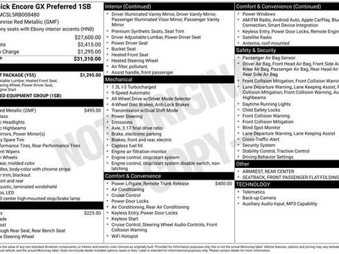 Certified 2024 Buick Encore GX Preferred w/ Comfort Package AWD/4WD image 6