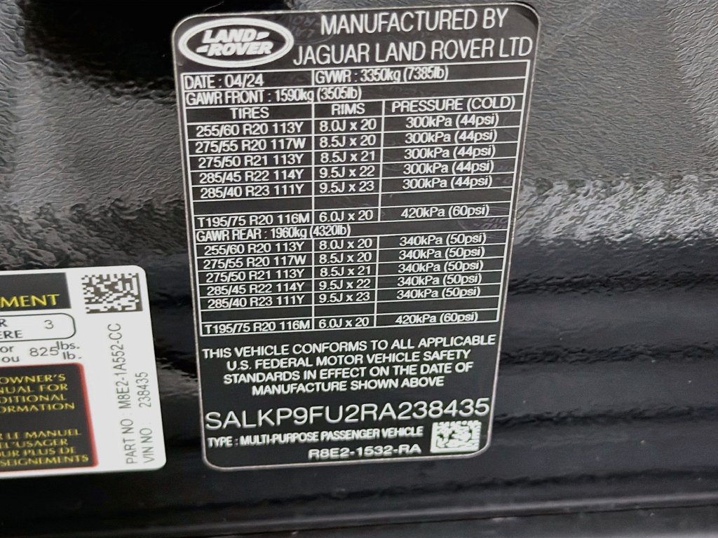 Certified 2024 Land Rover Range Rover SE AWD/4WD image 34
