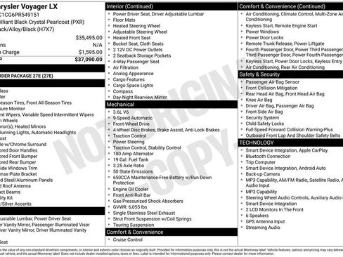 Used 2023 Chrysler Voyager LX FWD image 5