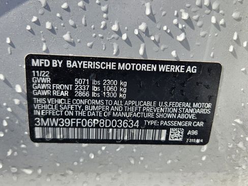 Used 2023 BMW 330e w/ Driving Assistance Package RWD image 32