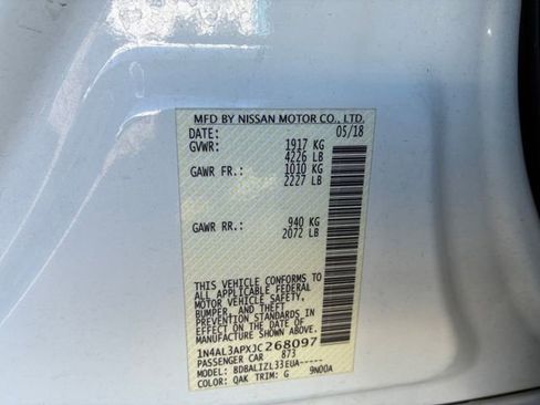 Used 2018 Nissan Altima 2.5 SV image 32