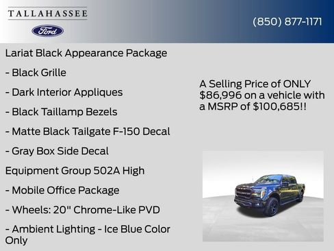 New 2025 Ford F150 Lariat w/ Equipment Group 502A High image 36