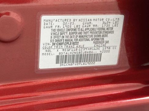 Used 2023 Nissan Versa SR w/ Trunk Package FWD image 11