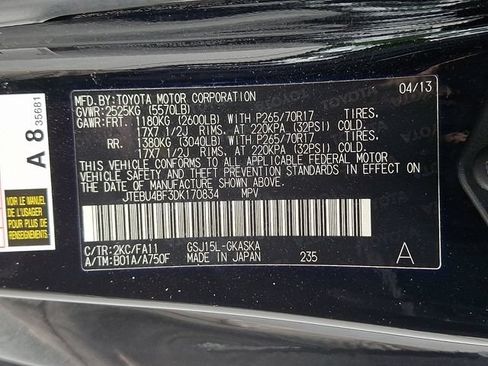 Used 2013 Toyota FJ Cruiser 4WD w/ Upgrade Pkg image 29