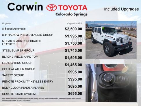 Used 2021 Jeep Wrangler Unlimited Rubicon AWD/4WD image 4