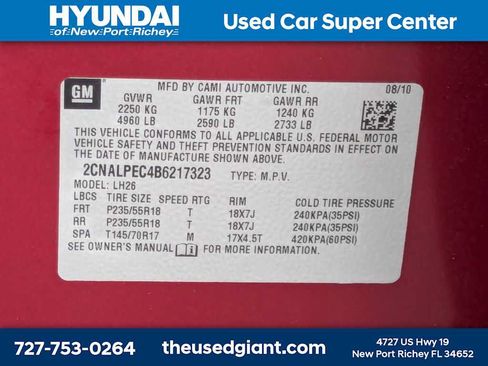Used 2011 Chevrolet Equinox LT w/ Chrome Appearance Package FWD image 36