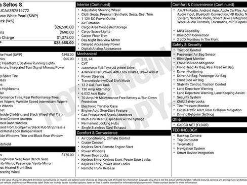 Certified 2024 Kia Seltos S AWD/4WD image 7
