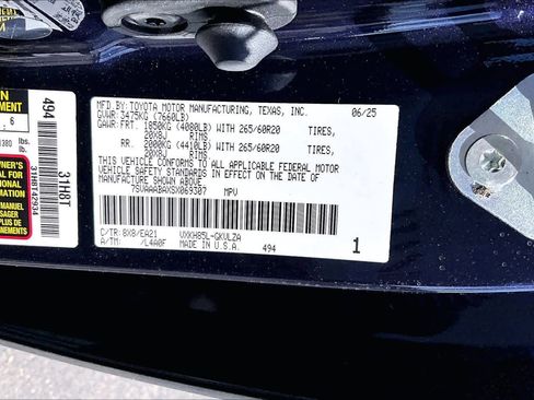 Used 2025 Toyota Sequoia Limited w/ Tow Technology Package image 33