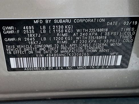 Used 2019 Subaru Outback 2.5i Limited AWD/4WD image 33