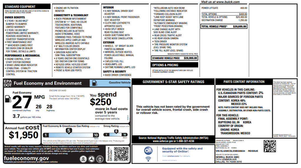 Used 2025 Buick Encore GX Preferred AWD/4WD image 30