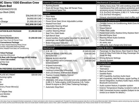 Used 2021 GMC Sierra 1500 Elevation w/ LPO, Elevation Black Package AWD/4WD image 33