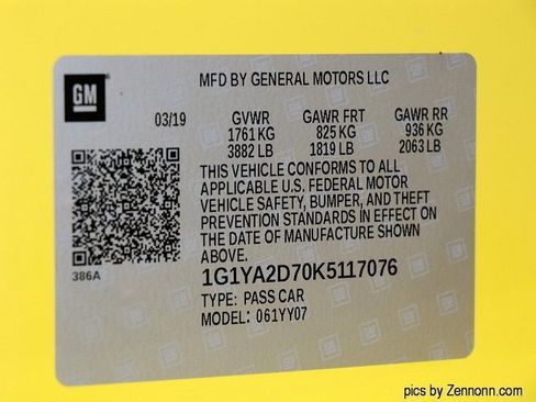 Used 2019 Chevrolet Corvette Stingray Coupe image 29