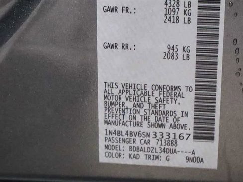 New 2025 Nissan Altima 2.5 S image 29