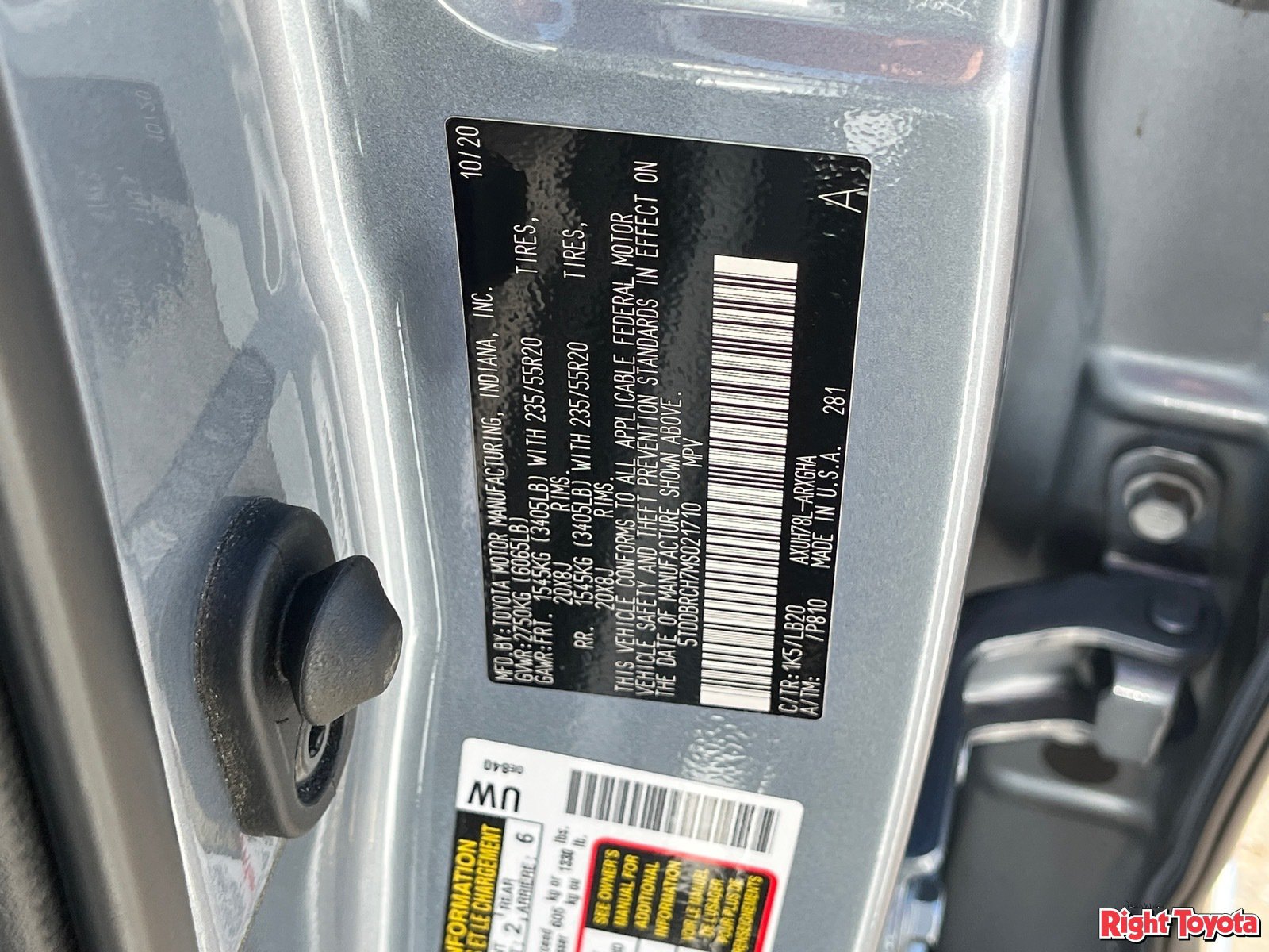 Certified 2021 Toyota Highlander Limited AWD/4WD image 35