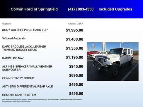 Used 2017 Jeep Wrangler Unlimited Sahara w/ Connectivity Group image 5