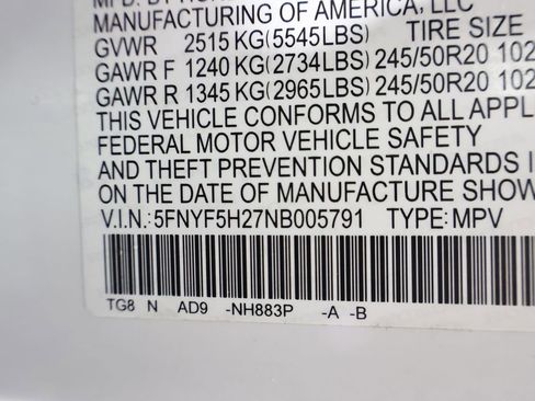 Used 2022 Honda Pilot Special Edition image 13