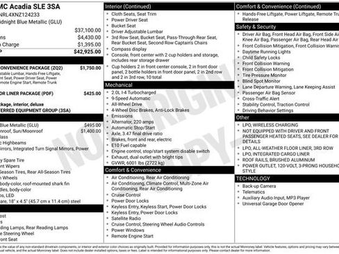 Used 2022 GMC Acadia SLE w/ Driver Convenience Package image 55