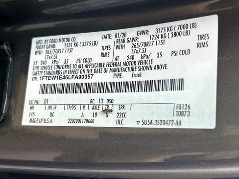 Certified 2020 Ford F150 XLT AWD/4WD image 38
