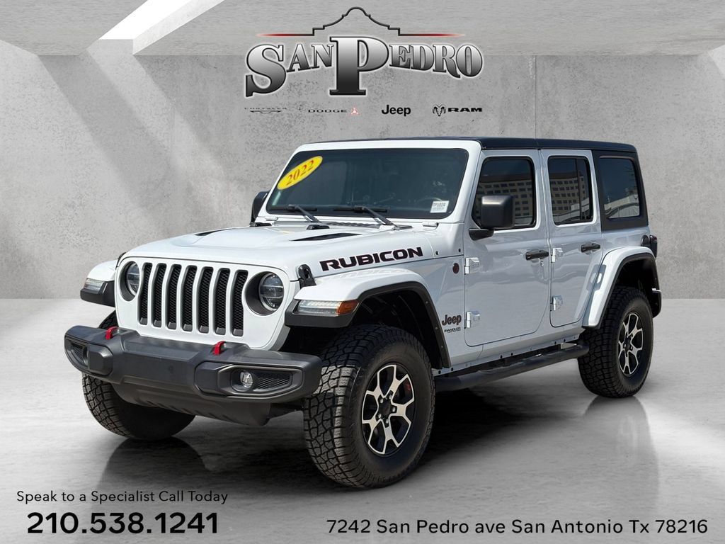 Used 2022 Jeep Wrangler Unlimited Rubicon w/ LED Lighting Group AWD/4WD image 1