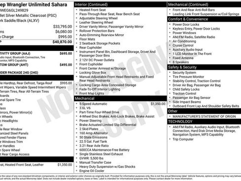 Used 2016 Jeep Wrangler Unlimited Sahara w/ Connectivity Group image 9