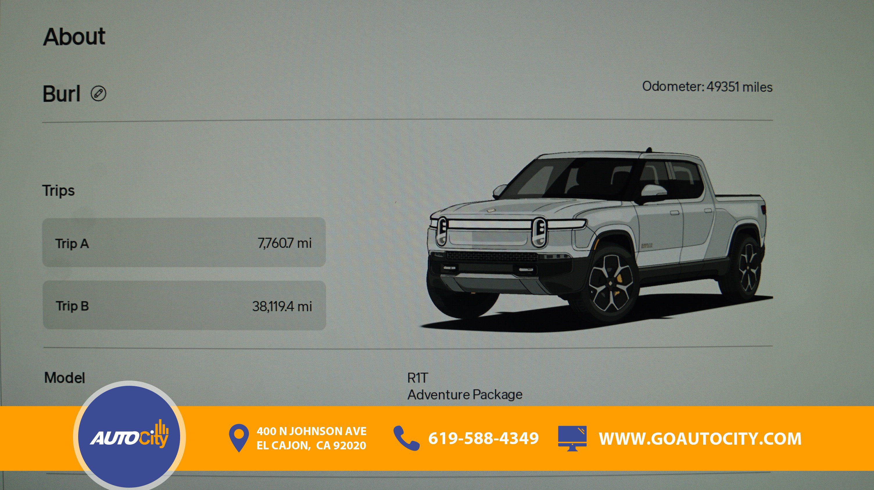 Used 2022 Rivian R1T Adventure AWD/4WD image 3