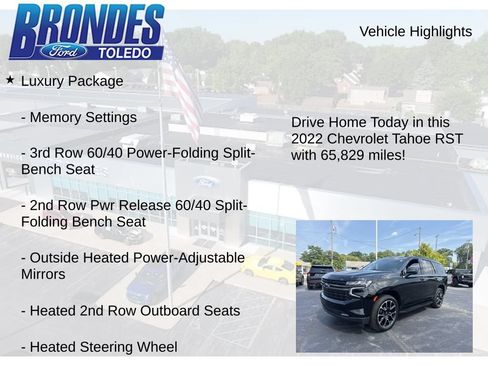 Used 2022 Chevrolet Tahoe RST w/ Luxury Package AWD/4WD image 22
