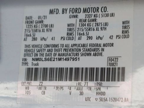 Used 2021 Ford Transit Connect XL FWD image 42
