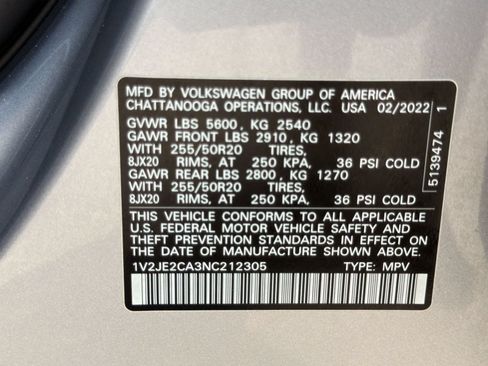 Used 2022 Volkswagen Atlas Cross Sport SE FWD image 25