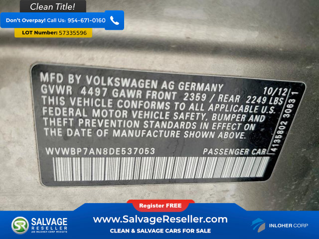 Used 2013 Volkswagen CC Sport FWD image 16
