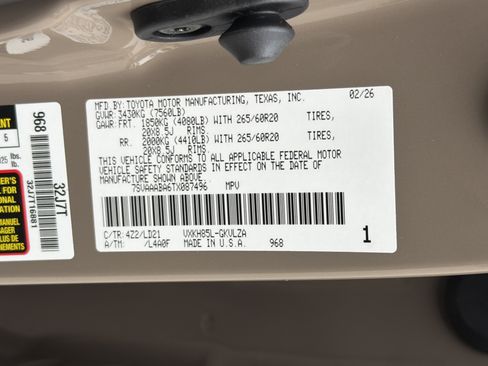 New 2026 Toyota Sequoia Limited image 38