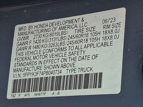 Certified 2023 Honda Ridgeline RTL-E image 25