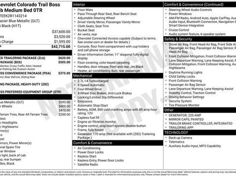 Used 2024 Chevrolet Colorado Trail Boss w/ Advanced Trailering Package AWD/4WD image 17