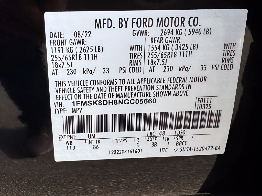 Used 2022 Ford Explorer XLT AWD/4WD image 47