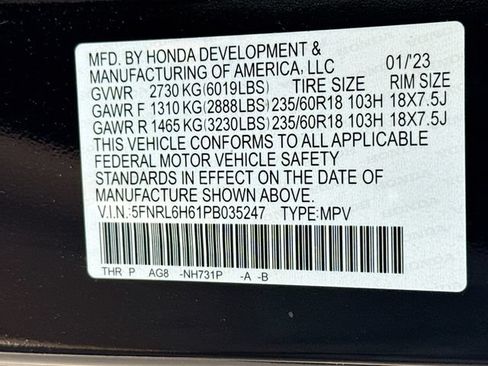 Used 2023 Honda Odyssey EX-L image 38