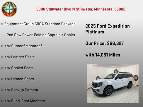 Used 2025 Ford Expedition Platinum w/ Stealth Performance Package AWD/4WD image 5