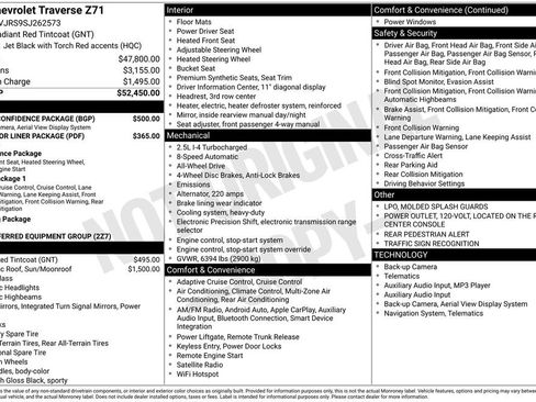 Used 2025 Chevrolet Traverse Z71 w/ Driver Confidence Package image 28