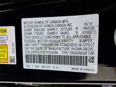 Certified 2026 Honda Civic Sport image 36