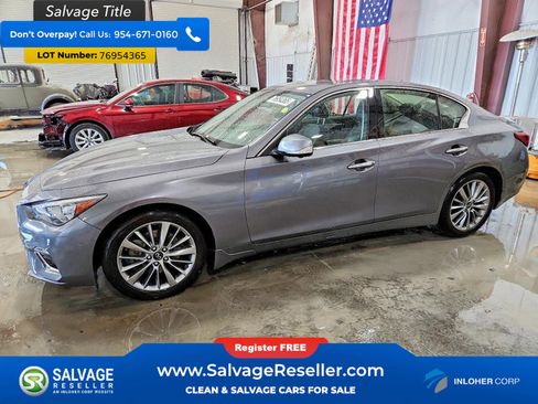 Used 2022 INFINITI Q50 Luxe w/ Cargo Package image 1