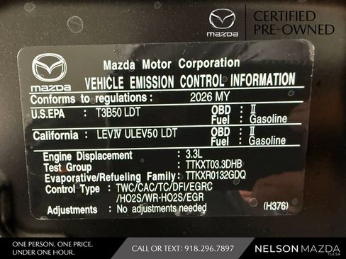Certified 2026 MAZDA CX-90 3.3 Turbo w/ Premium Sport Pkg AWD/4WD image 55