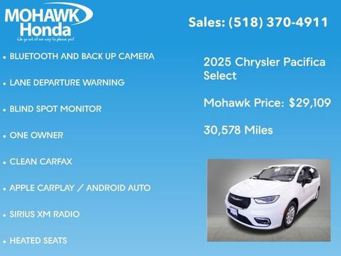 Used 2025 Chrysler Pacifica Select FWD image 7