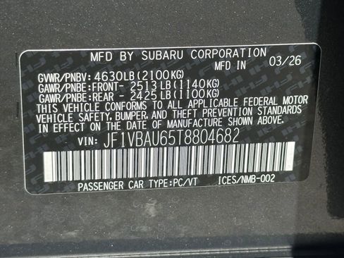 New 2026 Subaru WRX GT AWD/4WD image 32