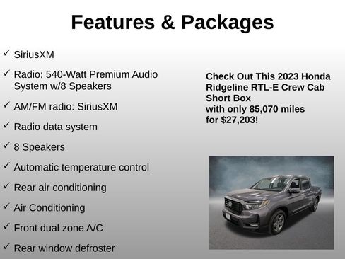 Certified 2023 Honda Ridgeline RTL-E image 8